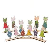 Desk Decorations Wooden Frog OrnamentEaster Frogs Desktop Tabletop AdornmentMiniature Figurines