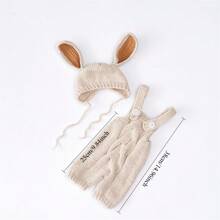 Newborn Photography Props Baby Bunny Rabbit Crochet Knitted Outfits Newborn Baby Diaper Costume Boys Girls Overalls Baby Shower Easter Gifts Things For Girls/Boys