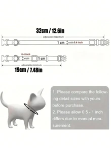 5pcs Bow-Knot Decor Pet Collar Butterfly Design Polyester Pet Collar Suitable For Cats And Small Dogs, Indoor/Outdoor Use