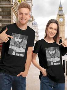 Valentine's Day Big Punisher T-Shirt For Women Hip Hop Latino Punisher Design