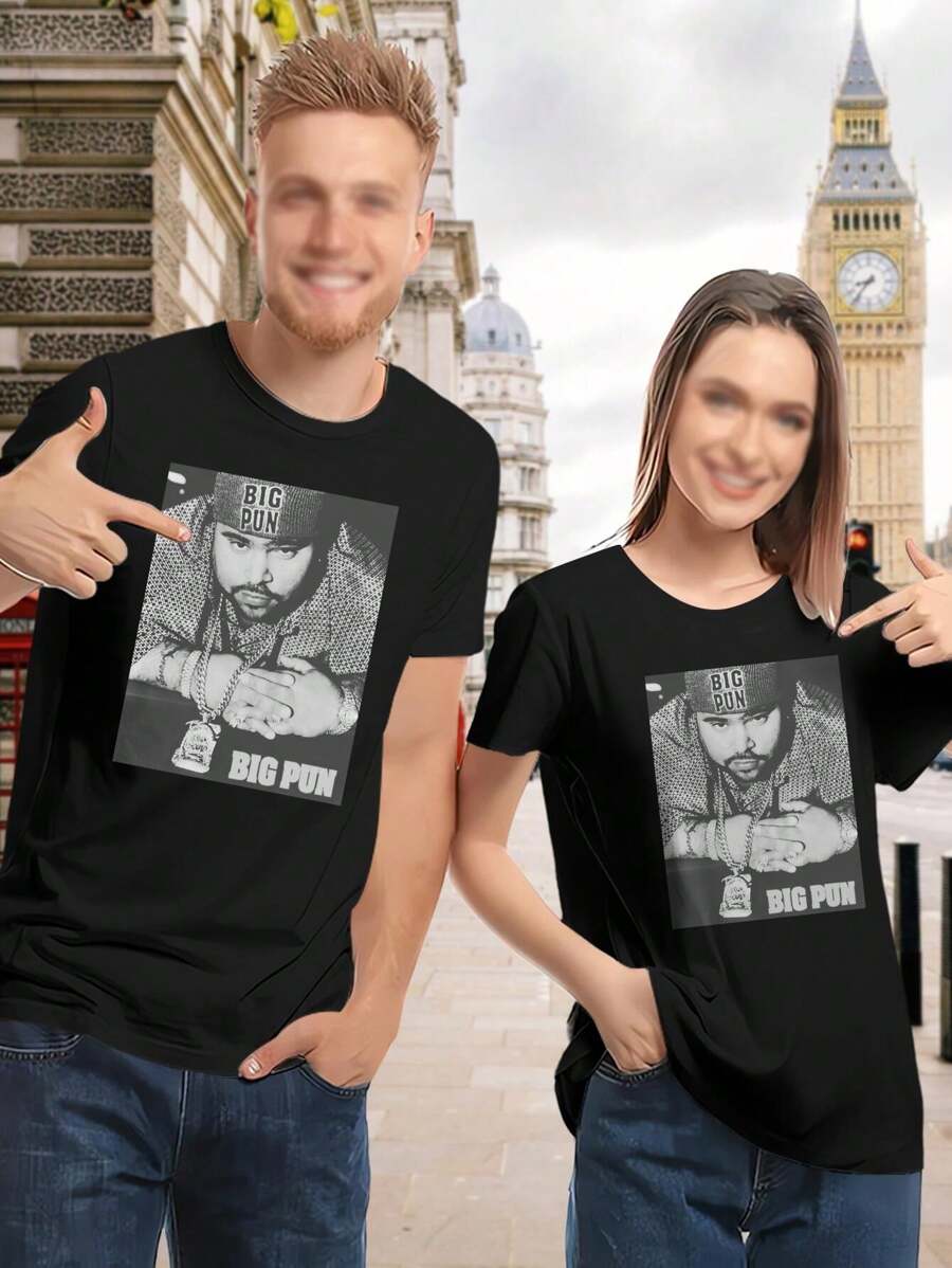 Valentine's Day Big Punisher T-Shirt For Women Hip Hop Latino Punisher Design