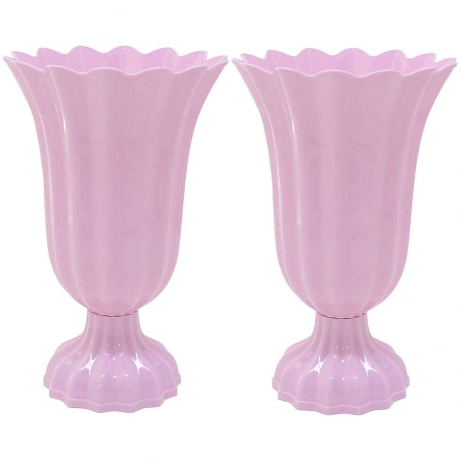 Kit 2 Popi Vases For Party Decoration 18.5cm Height - 糖果粉紅 - 查看 1