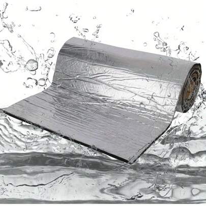 Car Sound Deadening Mat 10mm THICK Self-Adhesive Audio Noise Insulation And Dampening Mat 50x200cm/Roll Foil-Faced Insulation Foam Insulation Deadener Soundproofing For Car/Camper/Van/Caravan