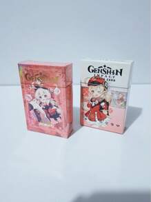 50/55pcs Anime Holographic Card, Otaku Game Merchandise, Character Postcard Collection