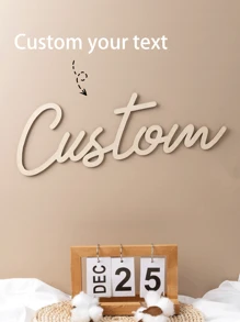 1pc Custom Wooden Name Sign,Home Room Decor,Home Wall Decor,Family Room Decorations,Friends Birthday Party Gift,New Year Sign,Gift For House Party Gifts Graduation