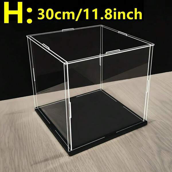 30cm Tall Acrylic Display Case Suitable For Figurines, Models, And Collections, Dust-Proof And Premium