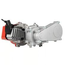 49CC 2 Stroke Aluminum Complete Engine Motor For Pocket Bike Mini Dirt Bike ATV - Silver - View 10