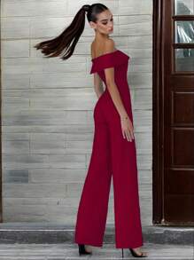 Women's Elegant Off Shoulder Wide Leg Evening Palazzo