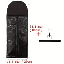 AliLeader 80厘米长假发收纳袋带挂钩发袋用于捆扎假发马尾假发袋接发袋无纺布手提箱袋 - 彩色 - 查看 8