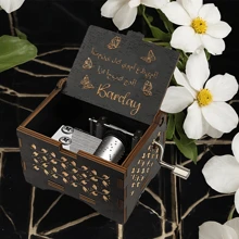 1 Pc, Custom Melody Music Box, You Are My Sunshine, Personalized Music Box, Custom Metal Melody Mechanism, Classical Carved Music Box, Music Theme Box, Gift For Friends, Valentine's Day For Close Friends, Friend Gift