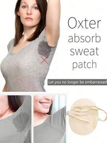 1 Pair Underarm Sweat Pads, Honeycomb Breathable Quick-Dry Washable Invisible Armpit Perspiration Absorbing Protector - Multicolor - View 2