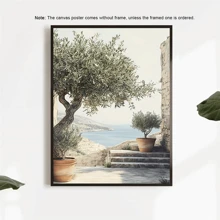 1pc Canvas Painting Poster, Pleasant Afternoon Scenery, Modern Light Luxury Wall Art For Living Room, Bedroom, Studio, Hallway