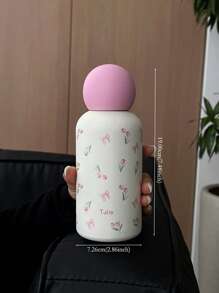 1 件 350 毫升不锈钢真空隔热杯，蝴蝶郁金香图案，适用于户外、办公室、居家、学校、汽车、生日、节日、母亲节、父亲节、返校节、情人节返校节 - 彩色 - 查看 11