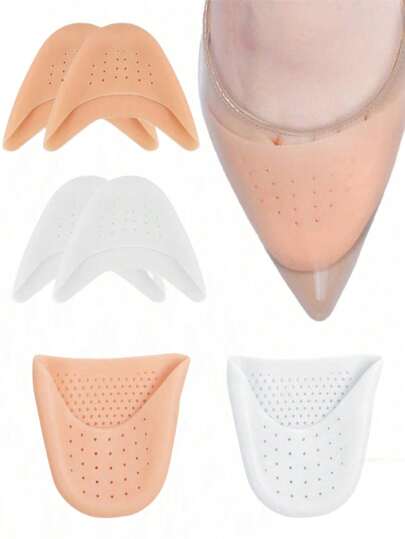 1 คู่ แผ่นรองเท้าซิลิโคนระบายอากาศกันเสียดสี