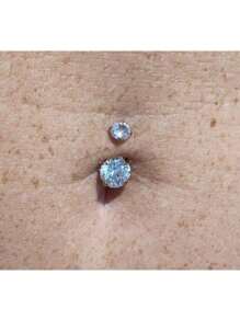 AVYRING 3-5PCS Belly Rings Short Bar Belly Button Rings Short Belly Button Ring Surgical Steel Belly Rings For Women Opal Belly Button Rings Navel Rings Belly Button Piercing Jewelry 6mm - Multicolor - View 3