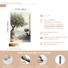1pc Canvas Painting Poster, Pleasant Afternoon Scenery, Modern Light Luxury Wall Art For Living Room, Bedroom, Studio, Hallway