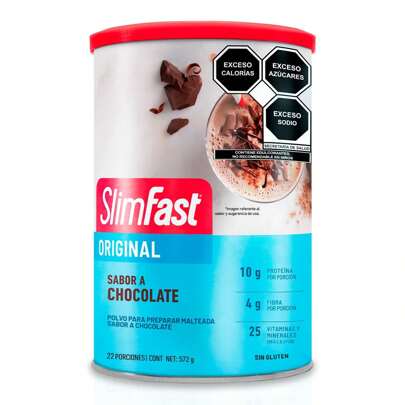 Malteada para Apoyo en la Gestión de Peso | SlimFast Original | 10 g de Proteína | 22 Porciones | 572 g | Suplemento Nutricional
