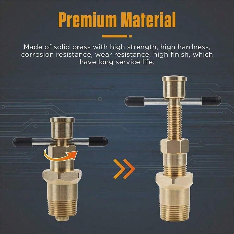 Plumbers Olive Puller Removal Gas Pipe Plumbing Remover Tool 15-22mm - Yellow - View 1