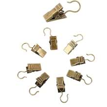 15pcs 3cm Metal Curtain Clips, Curtain Clamps For Tapestrys, Backdrops, Open & Close Alligator Clips - Bronze - View 3