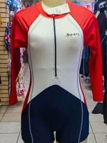 Traje de baño de una pieza - Rojo - Ver 1