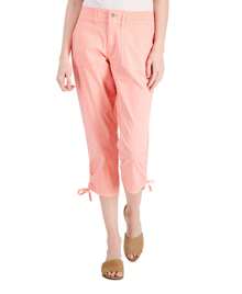 Pantalones capri con dobladillo anudado Style & Co - Durazno - Ver 1