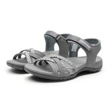 Women's Lightweight Hiking Sandals Comfortable, Athletic, Quick-Drying Walking And Water Sandals For Women - Xám - Xem 7