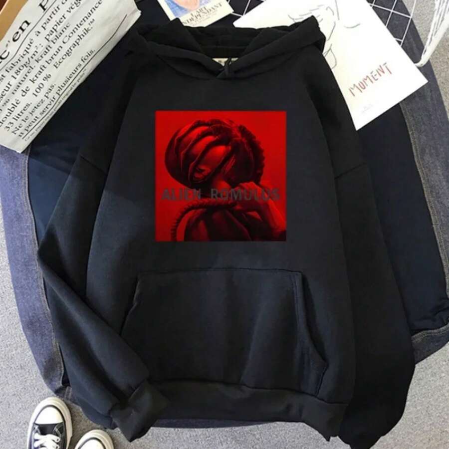 Alien Romulus Hoodie For Autumn Winter Long-Sleeved Sweatshirt Women Men Casual Clothes Sudaderas Con Capucha Unisex Pullovers - Black - View 1