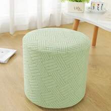1pc Modern Multi-Color Rectangular Round Stool Covers, High Weight Fabric With Elasticity, Suitable For Dining Room, Kitchen, Party, Hotel Furniture Decoration, Spandex Polyester Blend
