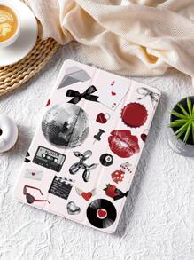 Retro 1pc American Graphic Tablet Protective Case, Compatible With IPad 10.2 Inch, IPad Pro 2021/2020, IPad 9th/10th Gen, Galaxy Tab A8 10.5 Inch 2022, MatePad 10.4/Tab, Anti-Drop, With Pencil Slot, Sleep/Wake Support