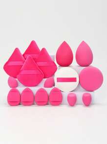 16 Stücke Make-up-Werkzeug-Set, 2 Luftkissen-Puder-Puffs & 2 Beauty-Eier & 4 lose Puder-Puffs & 4 Mini-Beauty-Eier & 4 Mini-Luftkissen-Puder-Puffs, Geschenke, Reise, Billigartikel, Reiseessentials - Verschiedenfarbig - Übersicht 13