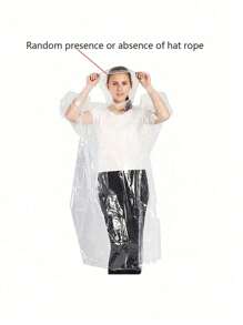 10pcs Disposable Heavy-Duty Raincoat With Windproof Hood, Portable Waterproof Poncho, For Travel And Outdoor Activities - Transparent And Disposable Travel Disposables Items Travel Hotel Essentials Outdoor Essentials Room Stuff Beach Travel Minis Periods Disposable Items Bathroom Accessories Summer Cooling, Beach, Travel