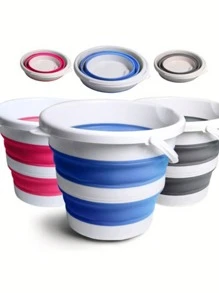 3L Magic Folding Flexible Retractable Bucket - Rosa - View 3