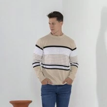 Bulusa Sweater, Men's Sweatshirt Coat, Men's Premium Standard. Spend The Winter With More Style And Elegance. - 薑色 - 查看 1
