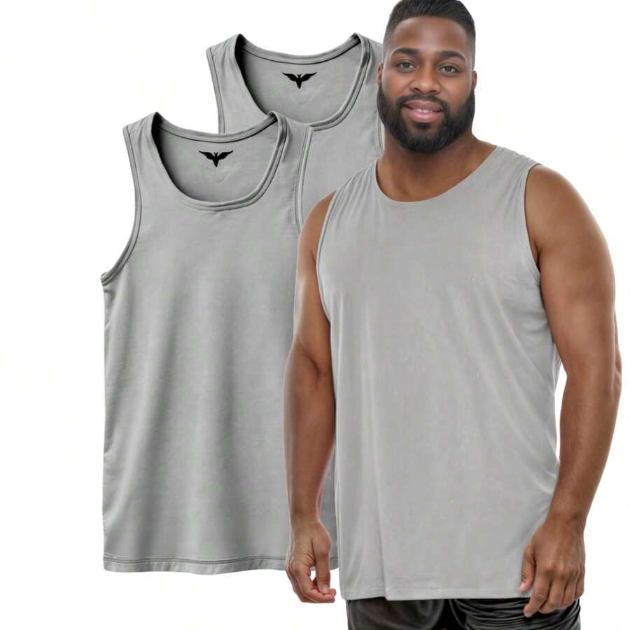 Kit 02 Men's Plus Size Tank Top Comfortable Breathable - 查看 1