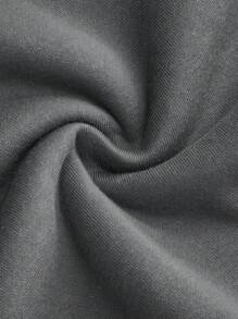 Boys Sweatshirts With Dropped Shoulders, And Personalized Basketball Player Silhouettes And Slogans Printed, Curve Oversize Sweatshirts For Casual And Versatile Autumn And Winter Thick Fabrics For Warmth And Fleece Lining Round Neck Sweatshirts For Loose Street Style And Long Sleeves Suitable For Cold Weather Clothing With Cotton Children's Clothing Plus Fleece For Comfort