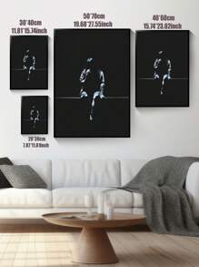 1PC Music Album Posters, Canvas Print Posters, Music Wall Posters, Fashion Wall Art, Music Fans Collection, Wall Art, Modern Wall Decoration, Bedroom Living Room Bathroom Office Home Decoration, No Frame - Black - View 4