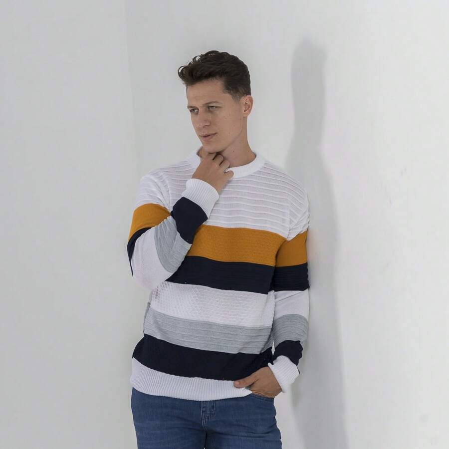 Bulisa Men's Sweatshirt Premium Standard Spend The Winter With More Style And Elegance. - Royal Blue - View 1
