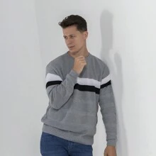 Bulisa Men's Sweatshirt Premium Standard Spend The Winter With More Style And Elegance. - 灰色 - 查看 4