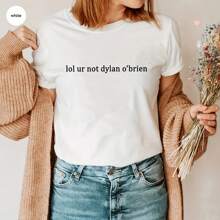 Lol Ur Not Dylan O'brien Shirt Uni Teen Wolf Stiles Stilinski T-shirt Short Sve Funning Sayings Tees Stilinski 24 Tops - Blanco - Ver 1