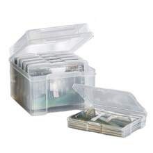 Clear Plastic Photo Storage Box Crafts Storage Photograph Picture Container Case - VariantValue - View 10