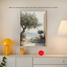 1pc Canvas Painting Poster, Pleasant Afternoon Scenery, Modern Light Luxury Wall Art For Living Room, Bedroom, Studio, Hallway
