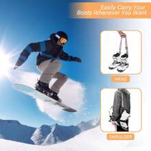 Correa de hombro de arnés para transporte de botas de esquí y snowboard, para mujeres y hombres, accesorios de snowboard y patinaje sobre hielo. Correas para fijar botas de esquí y patinaje sobre hielo, adecuadas para juegos de esquí, uso doméstico y regalos festivos, Día de la Madre, Día del Padre - Varios colores - Ver 5