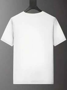 Camiseta Masculina Brooklyn Estampada no Peito Modelo 2025 New York Camisa 100% Algodão Lançamento Malha Premium - Branco - Visão 2