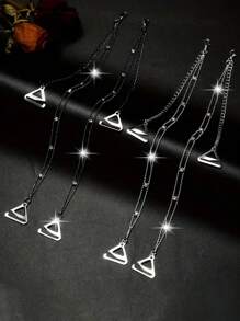 2 件/套可调节水钻胸罩肩带饰品胸罩配件肩链女士适用狂欢 - 彩色 - 查看 2