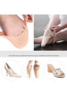 1 Pair Silicone Breathable Anti-Friction Foot Pads - Multicolor - View 6