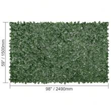 Ivy Privacy Fence, 39x98/158/198inch  59x98/118/158inch & 96x72inch  Artificial Green Wall Screen, Greenery Ivy Fence With Strengthened Joint, Faux Hedges Vine Leaf Decoration For Outdoor Garden, Yard, Balcony, Patio Decor - 59 x 98 inch - 查看 10