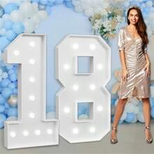 3FT Marquee Light Up Letters, Cool White Light Up Letters A-Z, Large Marquee Letters For Party Decorations, Marry Me Light Up Letters, Birthday Party Marquee Letters For Decor, Wedding Decor