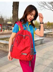 可折叠皮背包登山包超轻防水休闲运动轻便户外旅行背包大小可选皮包夏季夏包春假度假男士包包双肩包旅行必备大包春假步入春天沙滩包旅行包 - 彩色 - 查看 11