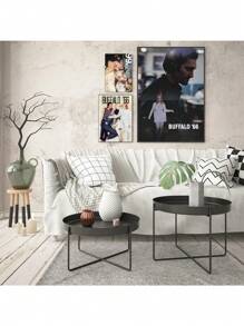 1 件复古水牛城 66 部经典电影海报图片印刷帆布画印刷海报墙艺术画适用于客厅装饰卧室办公室酒吧美学装饰无框架 - 彩色 - 查看 4