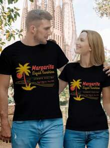 Valentine's Day Margarita T-Shirt - Liquid Sunshine Tequila Beach Summer Drink